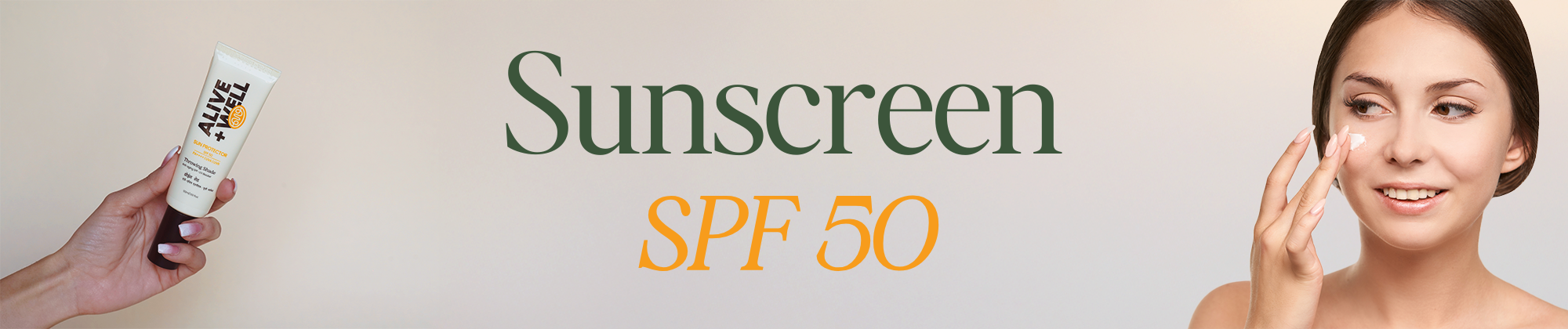 Sunscreen spf 50