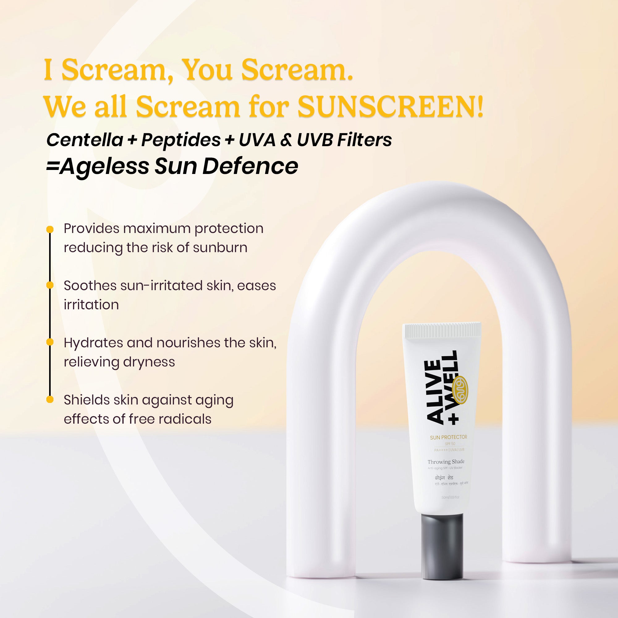 All in 1 Sun Protection: Throwing Shade SPF 50 PA++++ Sunscreen